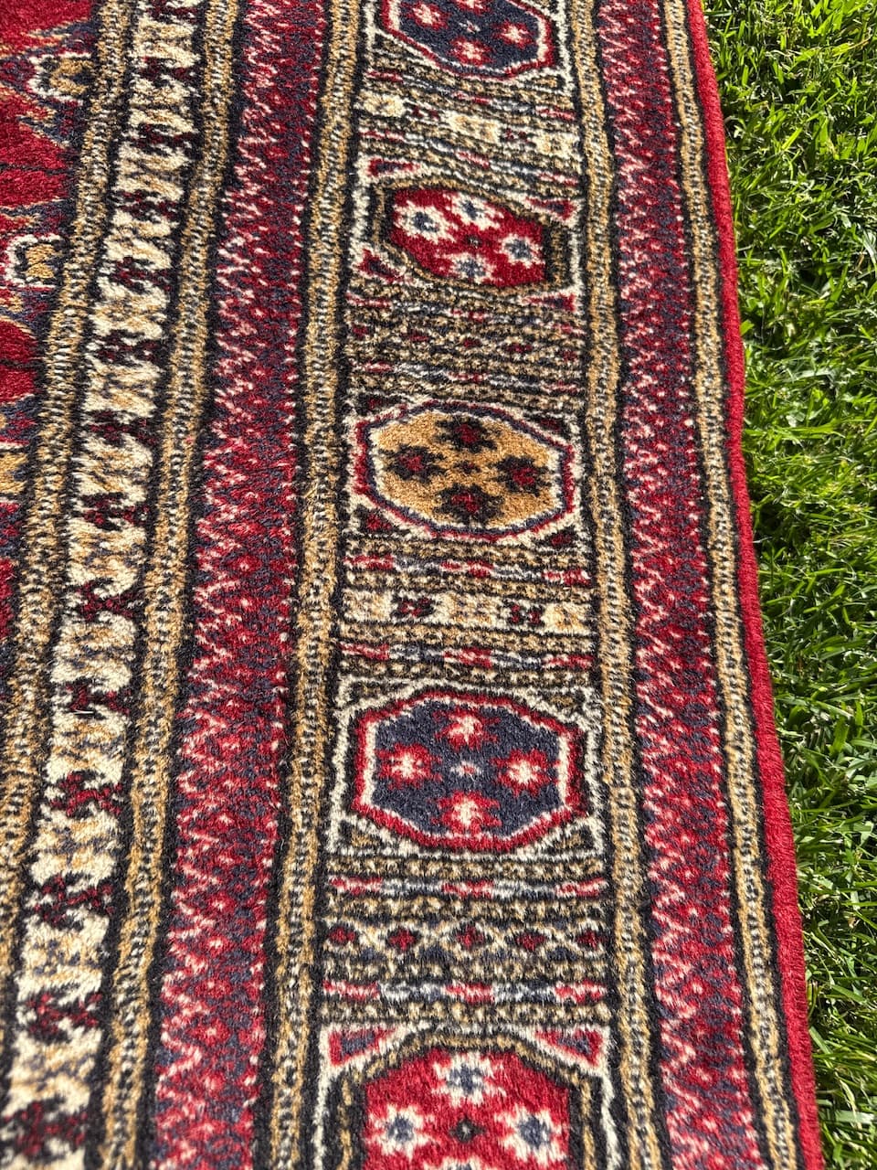 Chodnik Buchara 270x70 cm, czerwony, wełna kaszmirowa, Pakistan, lata 90. - 181849