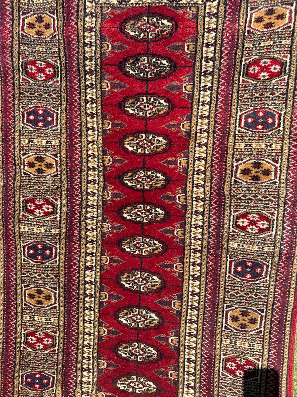 Chodnik Buchara 270x70 cm, czerwony, wełna kaszmirowa, Pakistan, lata 90. - 181841