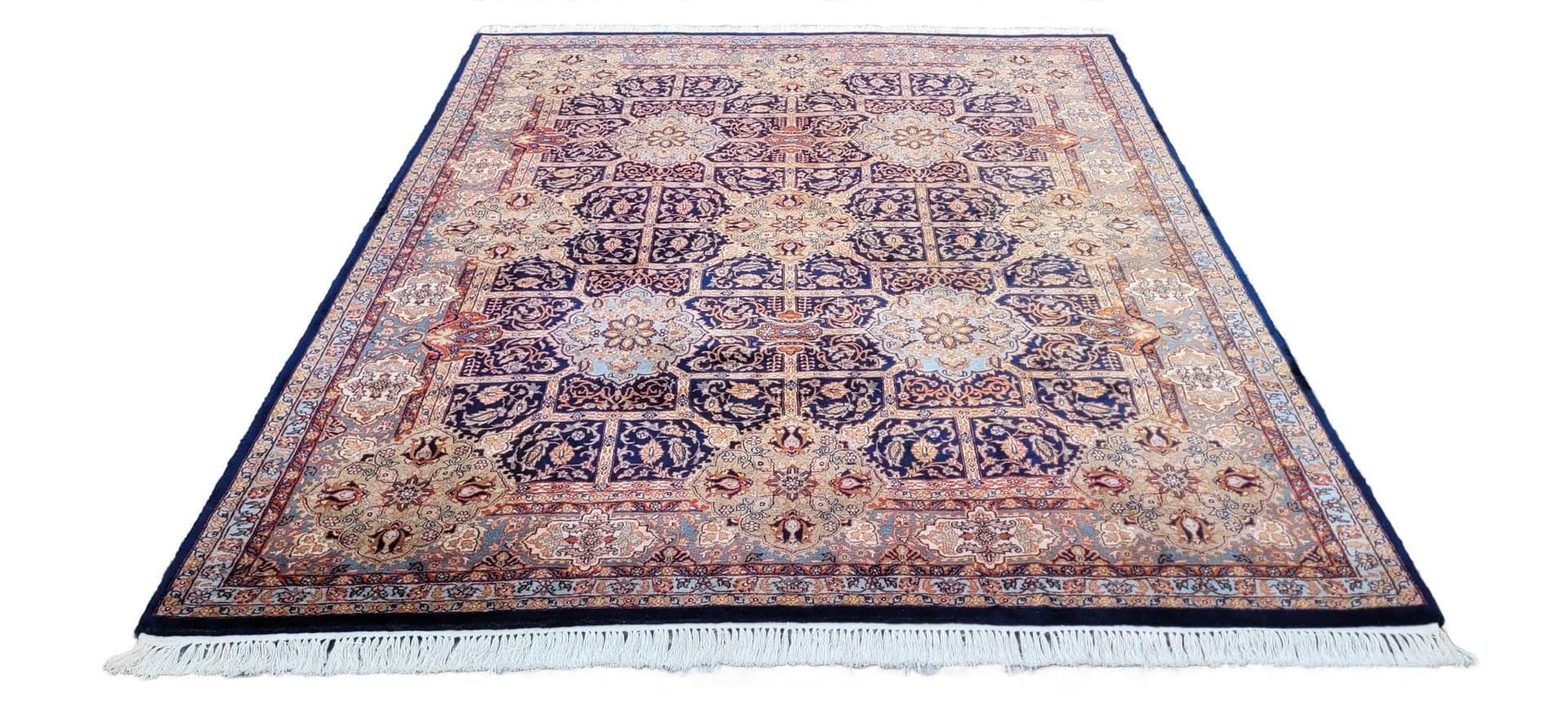 Rug Tebriz, 310x250cm, navy blue, wool, India