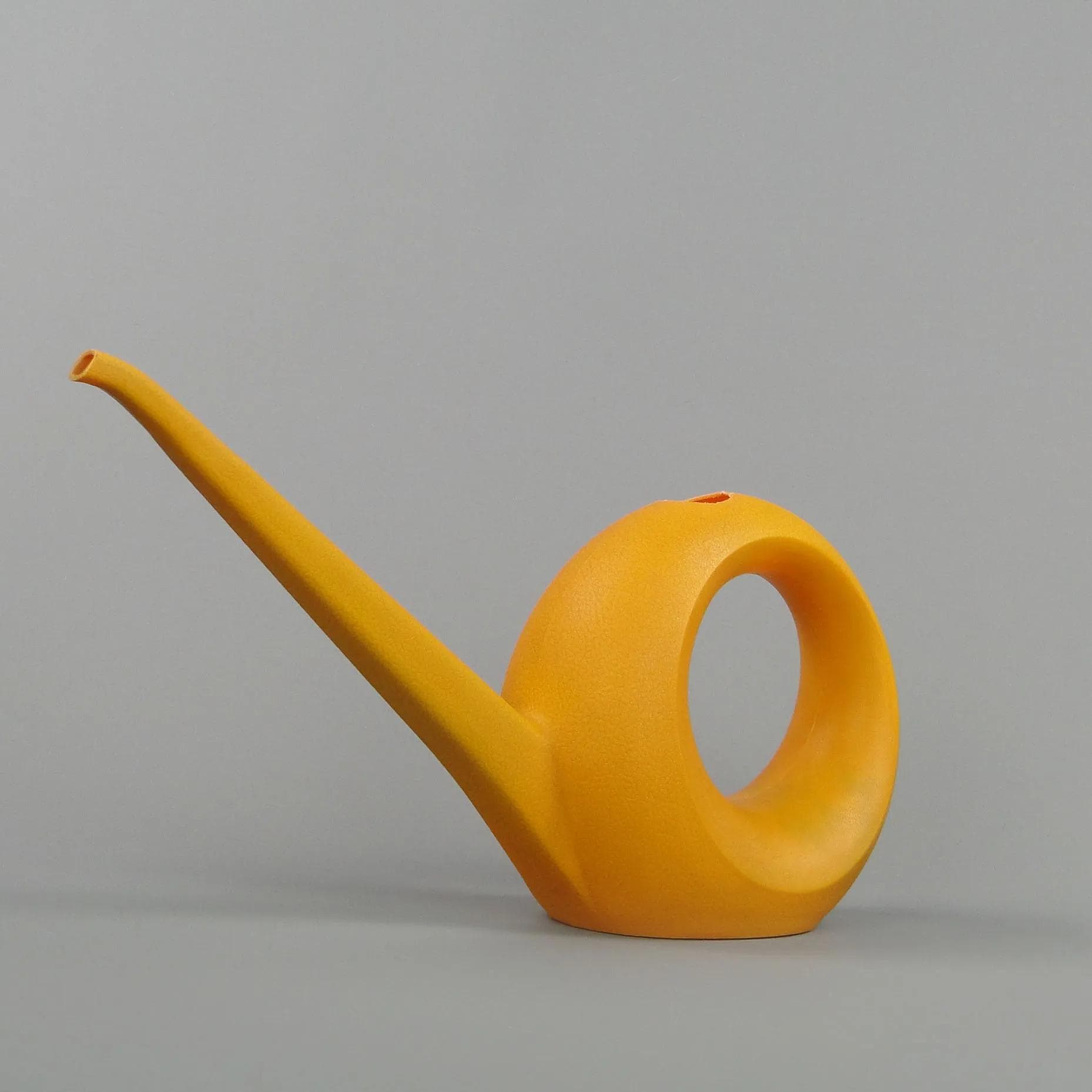 Watering Can Vitri, yellow, plastic, Germany, 1960s. - 12632