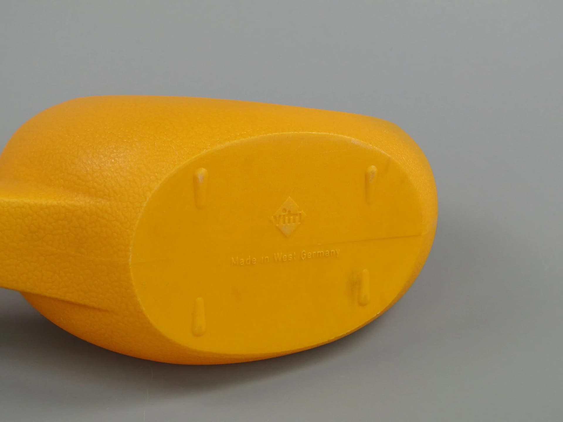 Watering Can Vitri, yellow, plastic, Germany, 1960s. - 12638