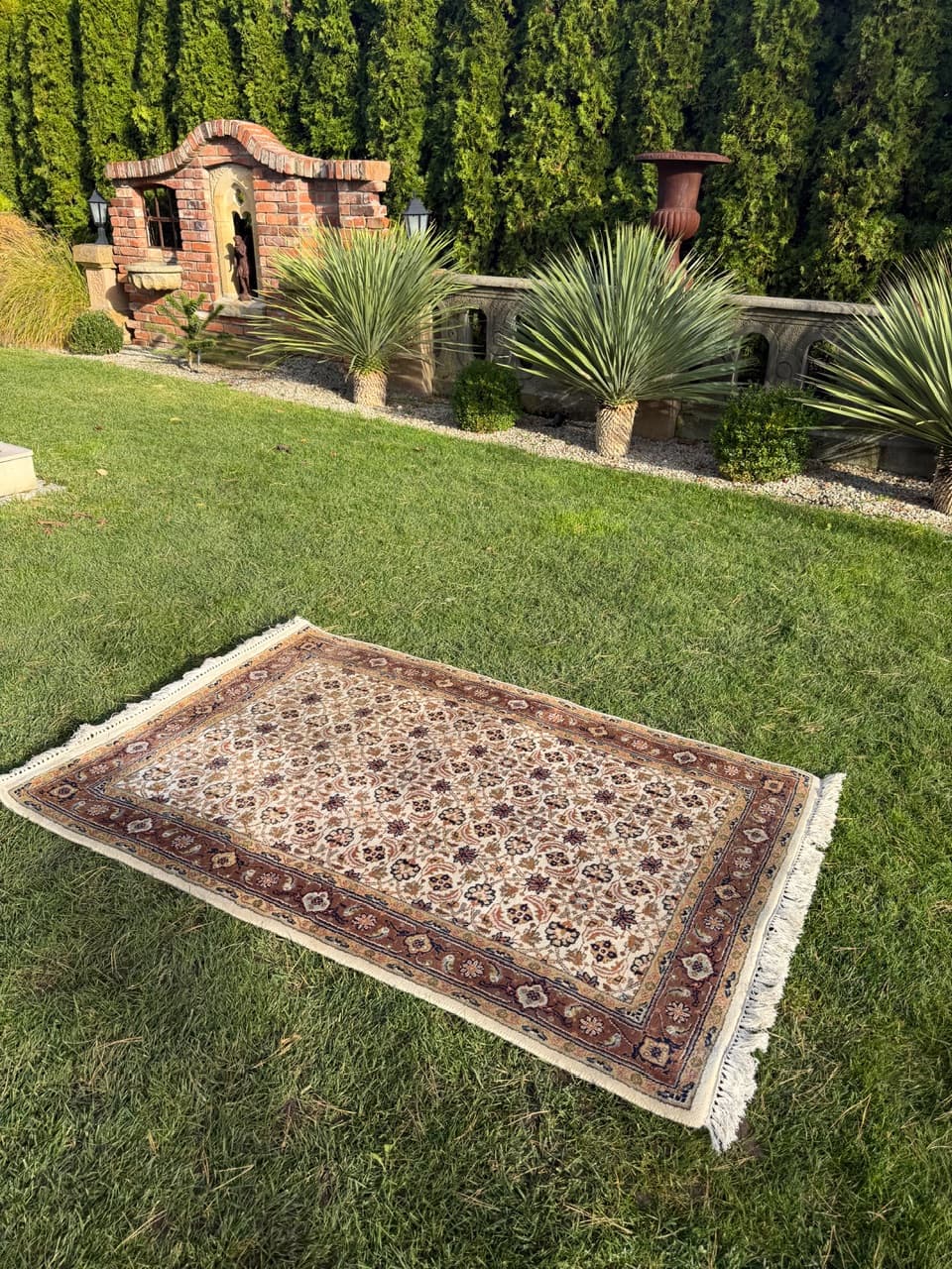 Rug Indo Herati, beige, wool, India - 181958