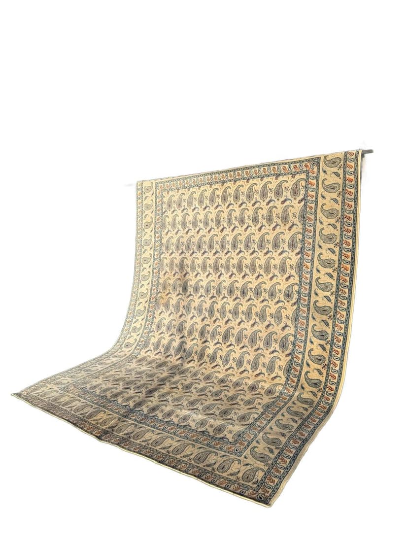 Rug Keshan 380x275 cm, beige, wool, Iran, 1960s.