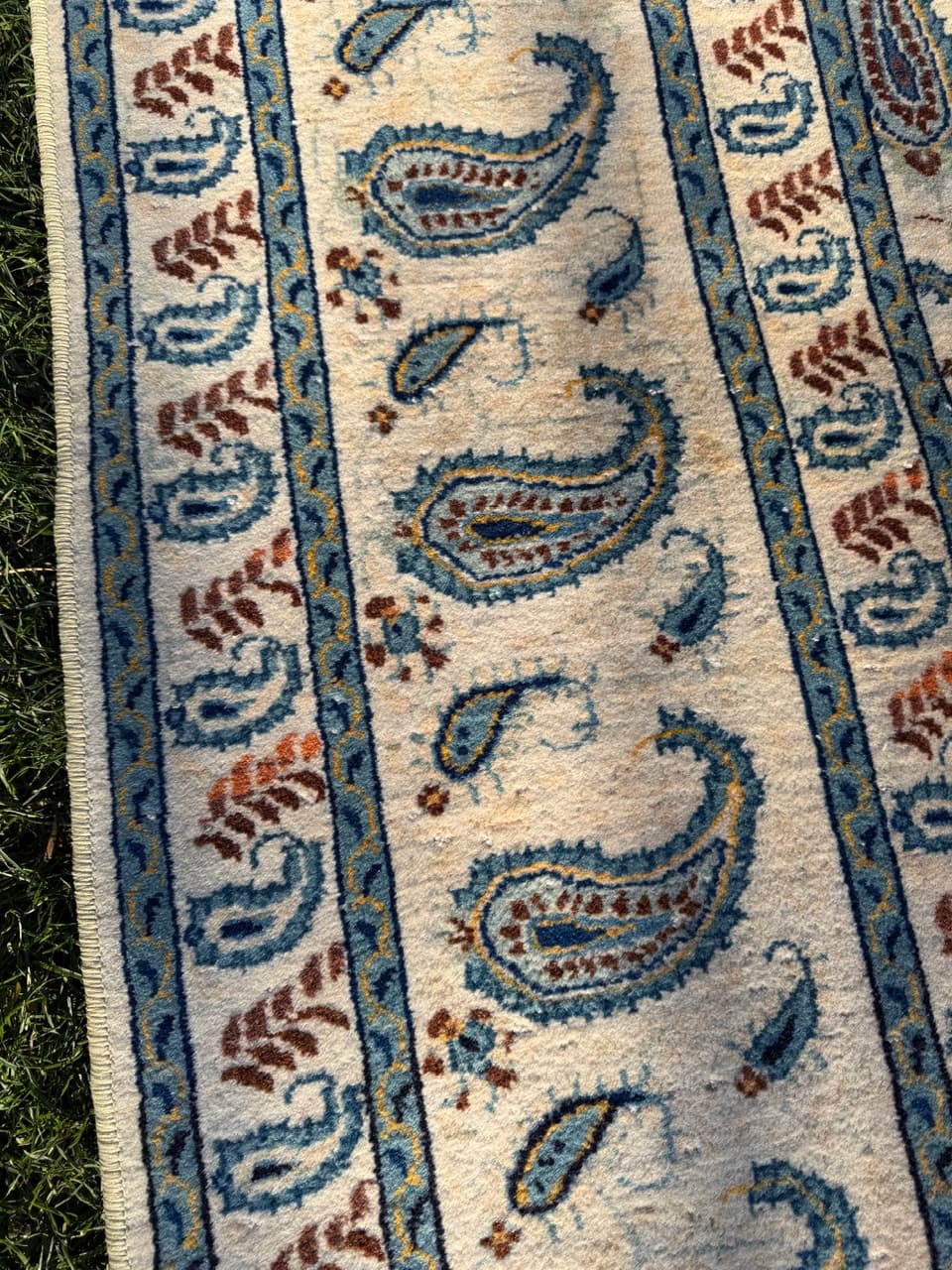 Dywan Keshan 380x275 cm, beżowy, wełna, Iran, lata 60. - 181970