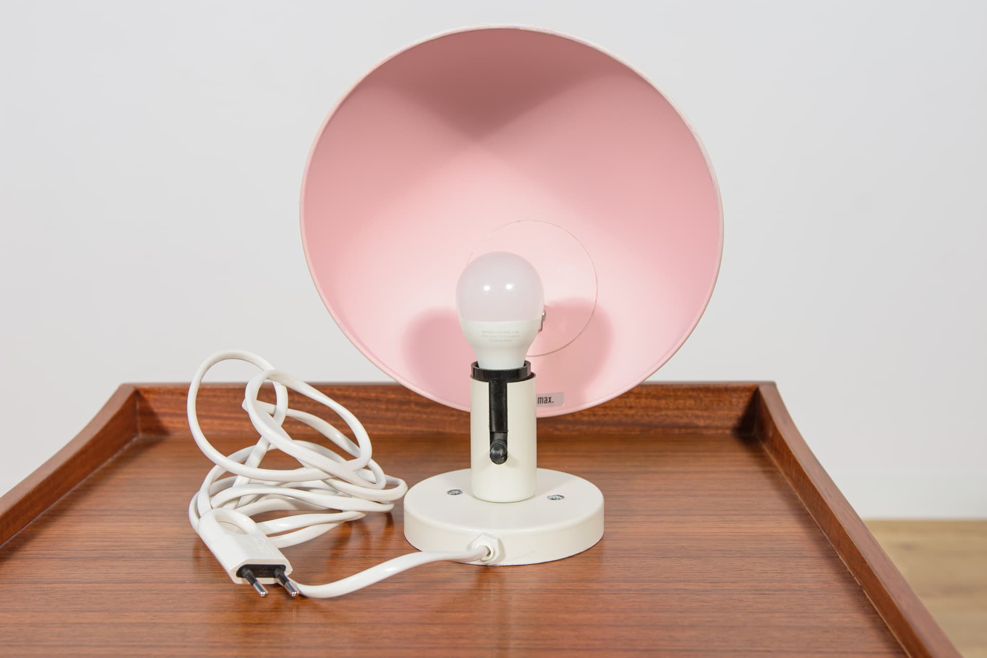 Para kinkietów PH Hat, metal biały, proj. P. Henningsen, Louis Poulsen, Dania, lata 60. - 181986