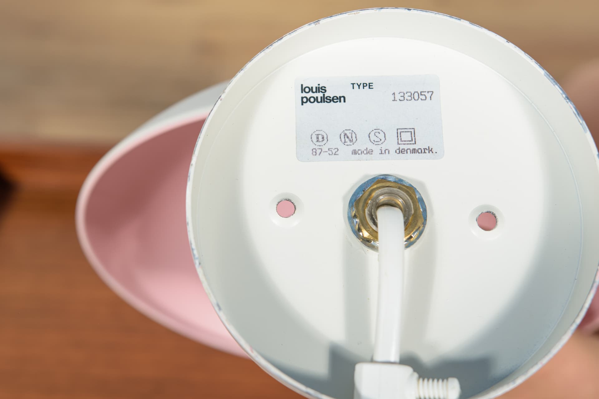 Para kinkietów PH Hat, metal biały, proj. P. Henningsen, Louis Poulsen, Dania, lata 60. - 181985