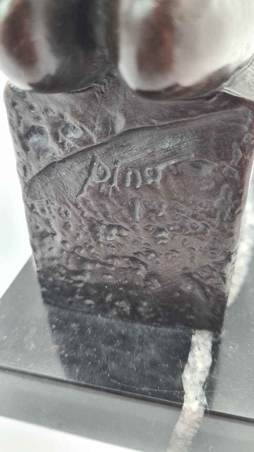 Figura z brązu, kobieta Wodnik, akt, sygnowana "Pino" - 182024