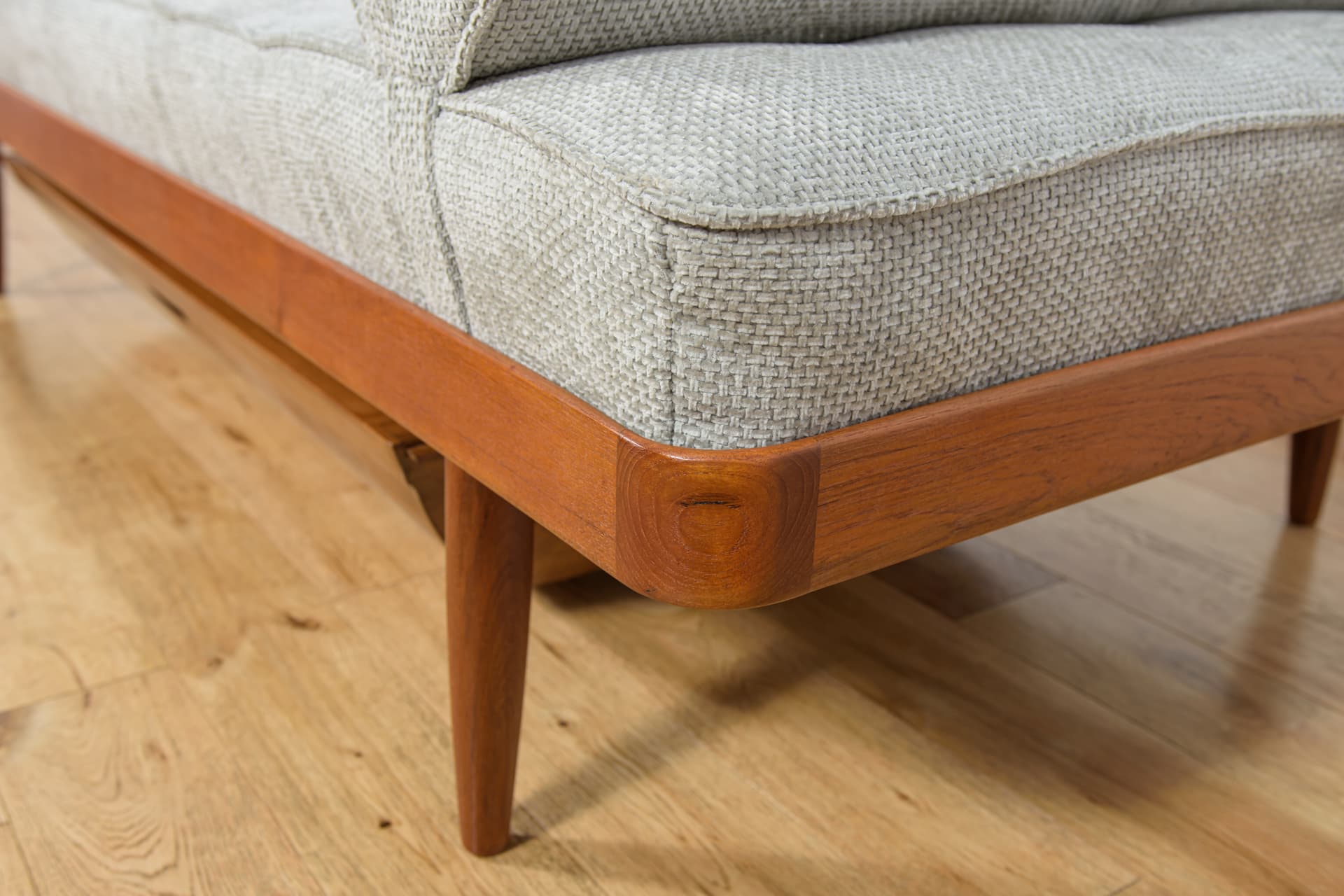 Leżanka, teak brązowy jasny, Horsens Møbelfabrik, Dania, lata 60. - 182065