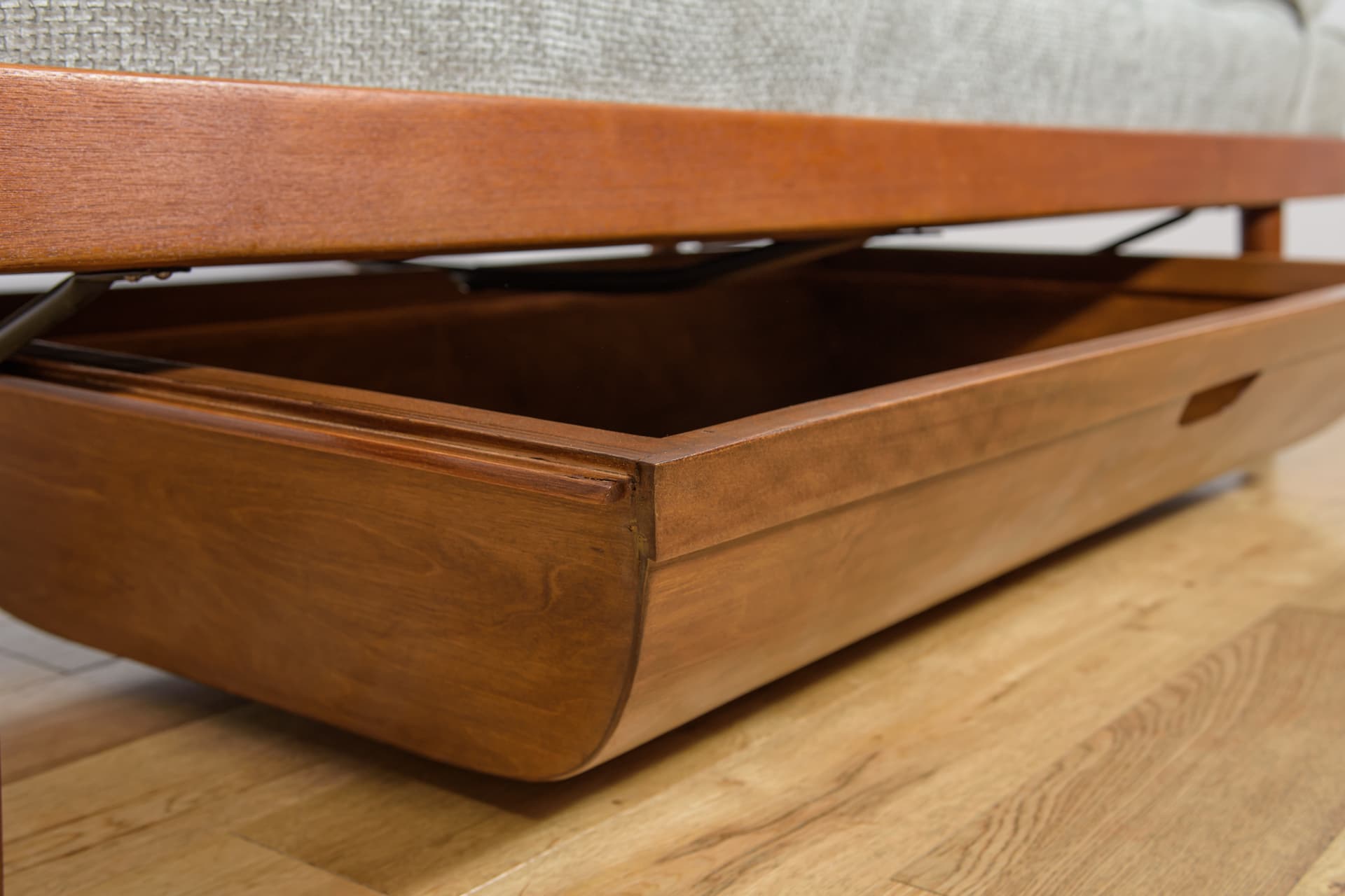 Leżanka, teak brązowy jasny, Horsens Møbelfabrik, Dania, lata 60. - 182064