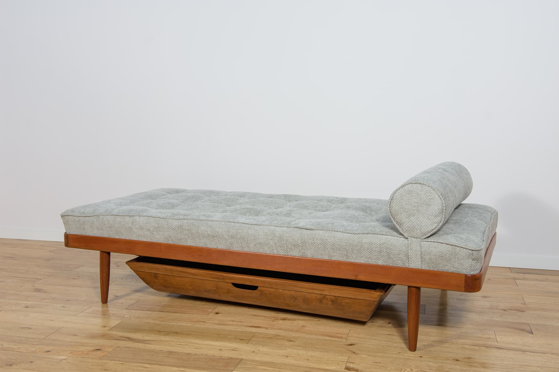 Leżanka, teak brązowy jasny, Horsens Møbelfabrik, Dania, lata 60. - 182054