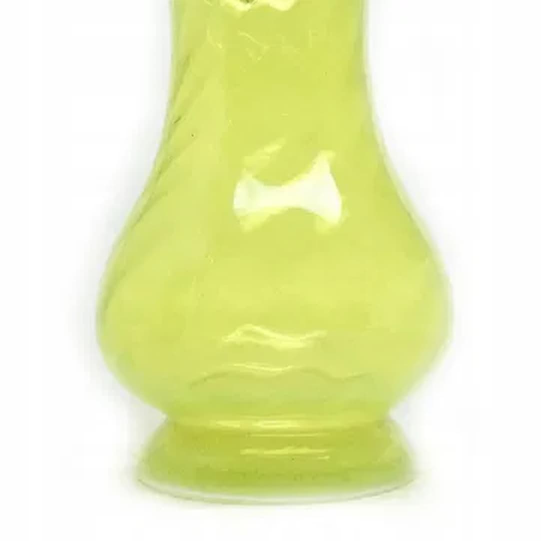 Mid-century modern ruffled vase, glass, by L. Fiedorowicz, Huta Staszic, Poland, 1970s. - 182084