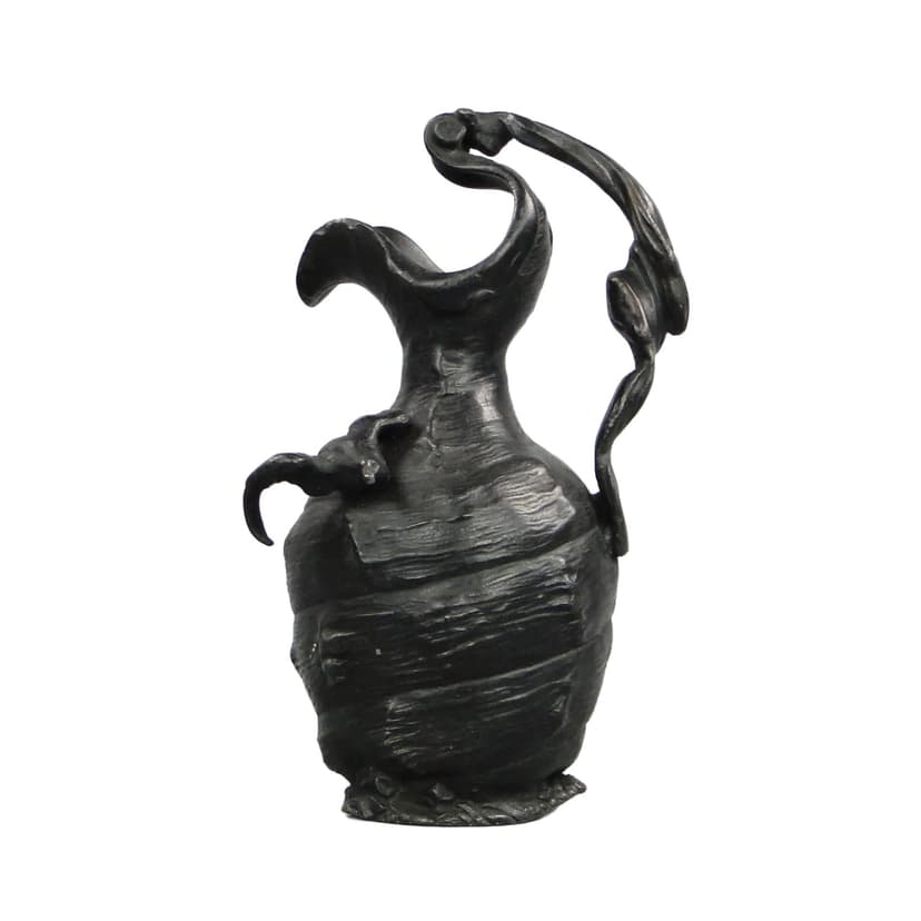 Dzban Art Nouveau, srebrny metal, proj. J. M. Petizon, Francja, początek XX w.