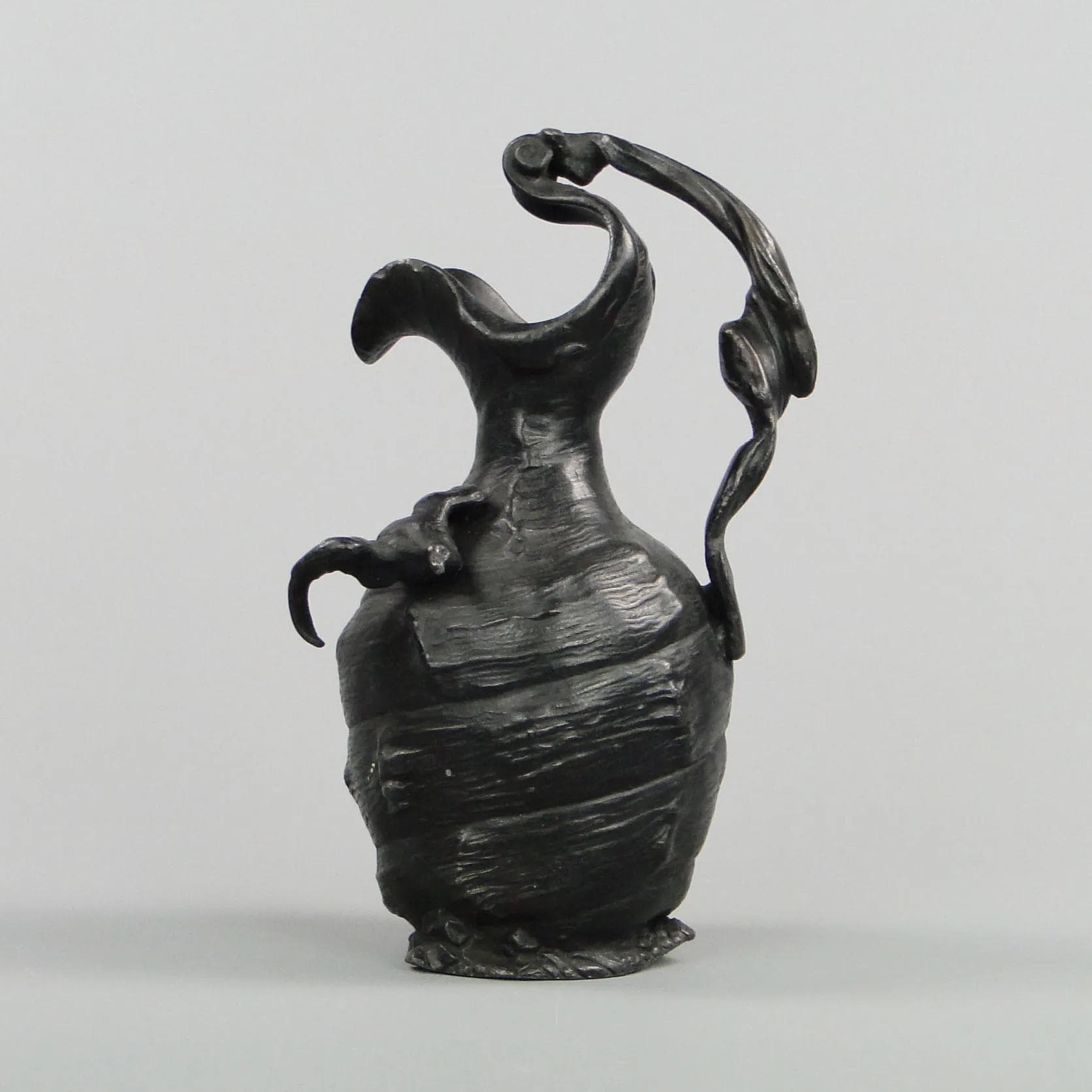 Dzban Art Nouveau, srebrny metal, proj. J. M. Petizon, Francja, początek XX w. - 12614