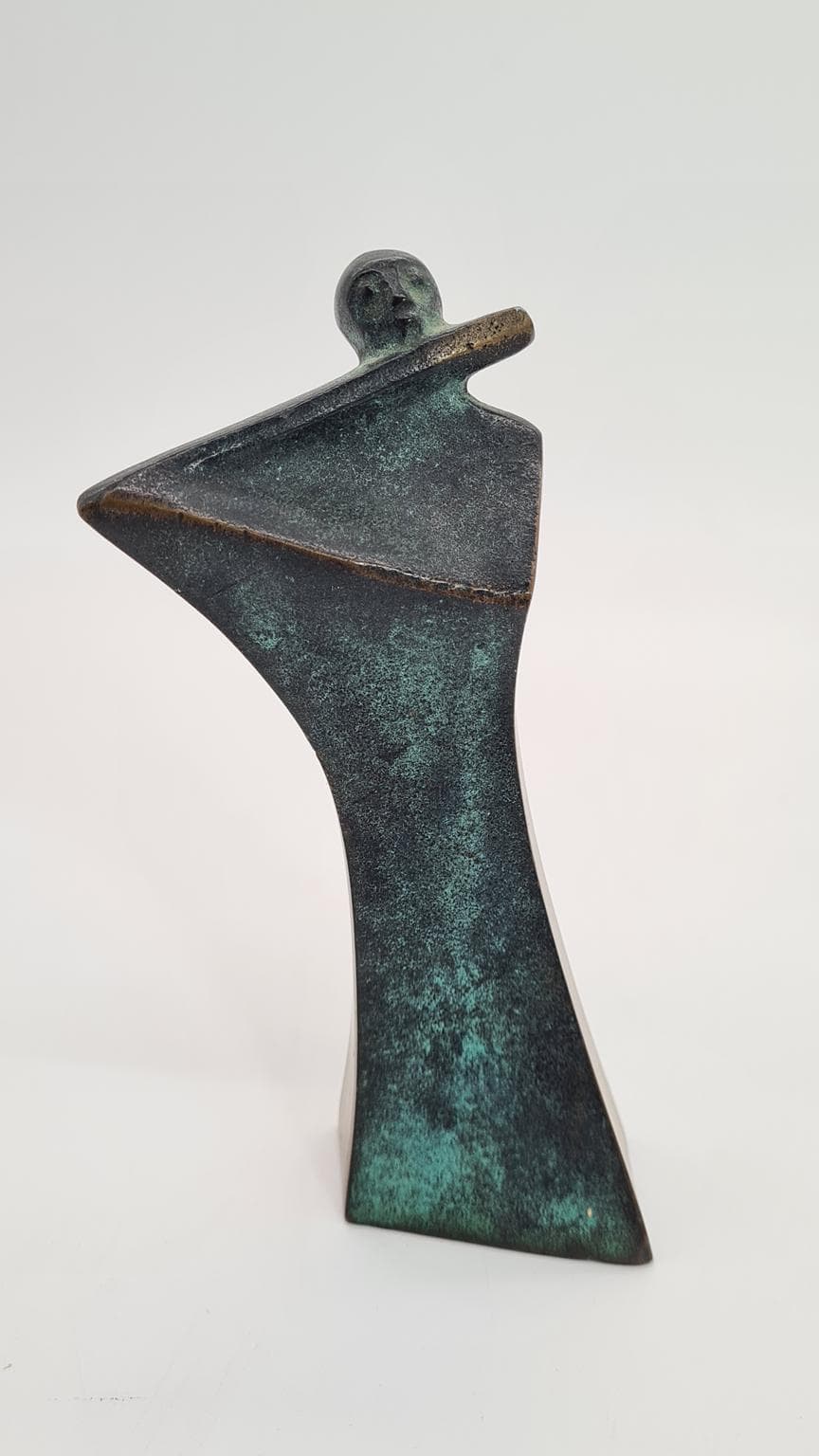 Rzeźba, Ideen in Bronze, zielony, brąz, Cleve art-line, Niemcy, lata 80. - 182193