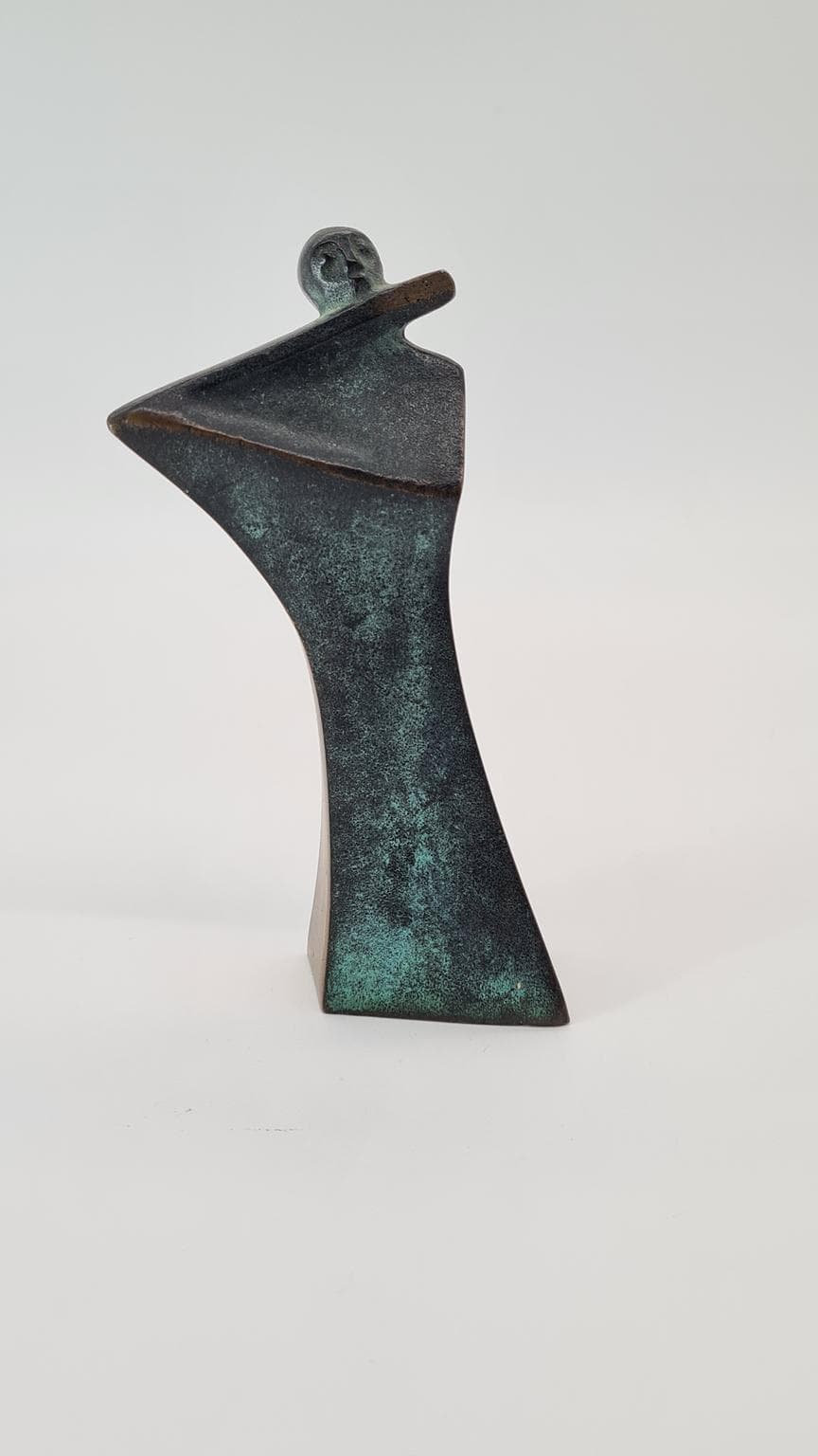 Rzeźba, Ideen in Bronze, zielony, brąz, Cleve art-line, Niemcy, lata 80. - 182200