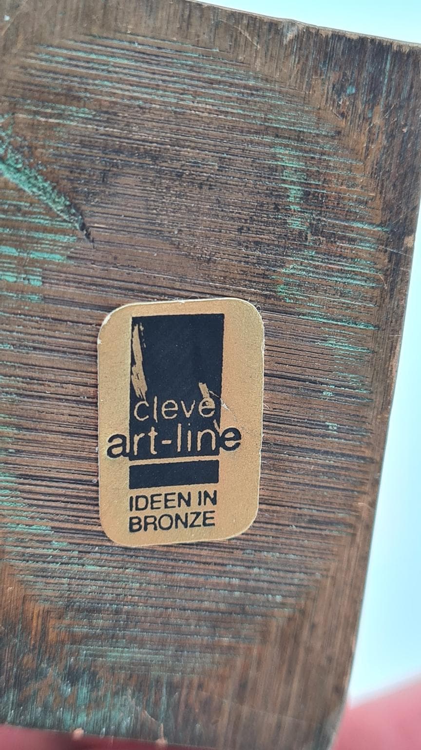 Rzeźba, Ideen in Bronze, zielony, brąz, Cleve art-line, Niemcy, lata 80. - 182202