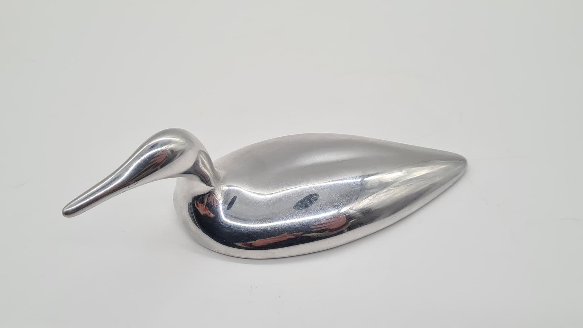 Rzeźba Hoselton, srebrny, aluminium, Kanada, lata 70. - 182234