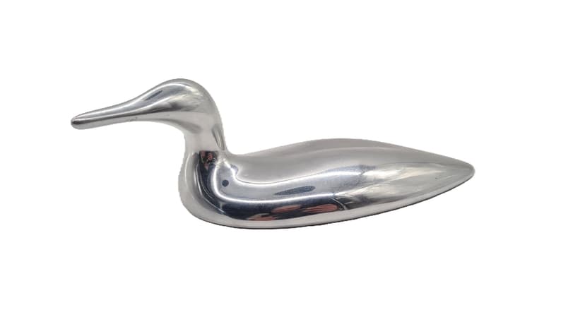 Rzeźba Hoselton, srebrny, aluminium, Kanada, lata 70.