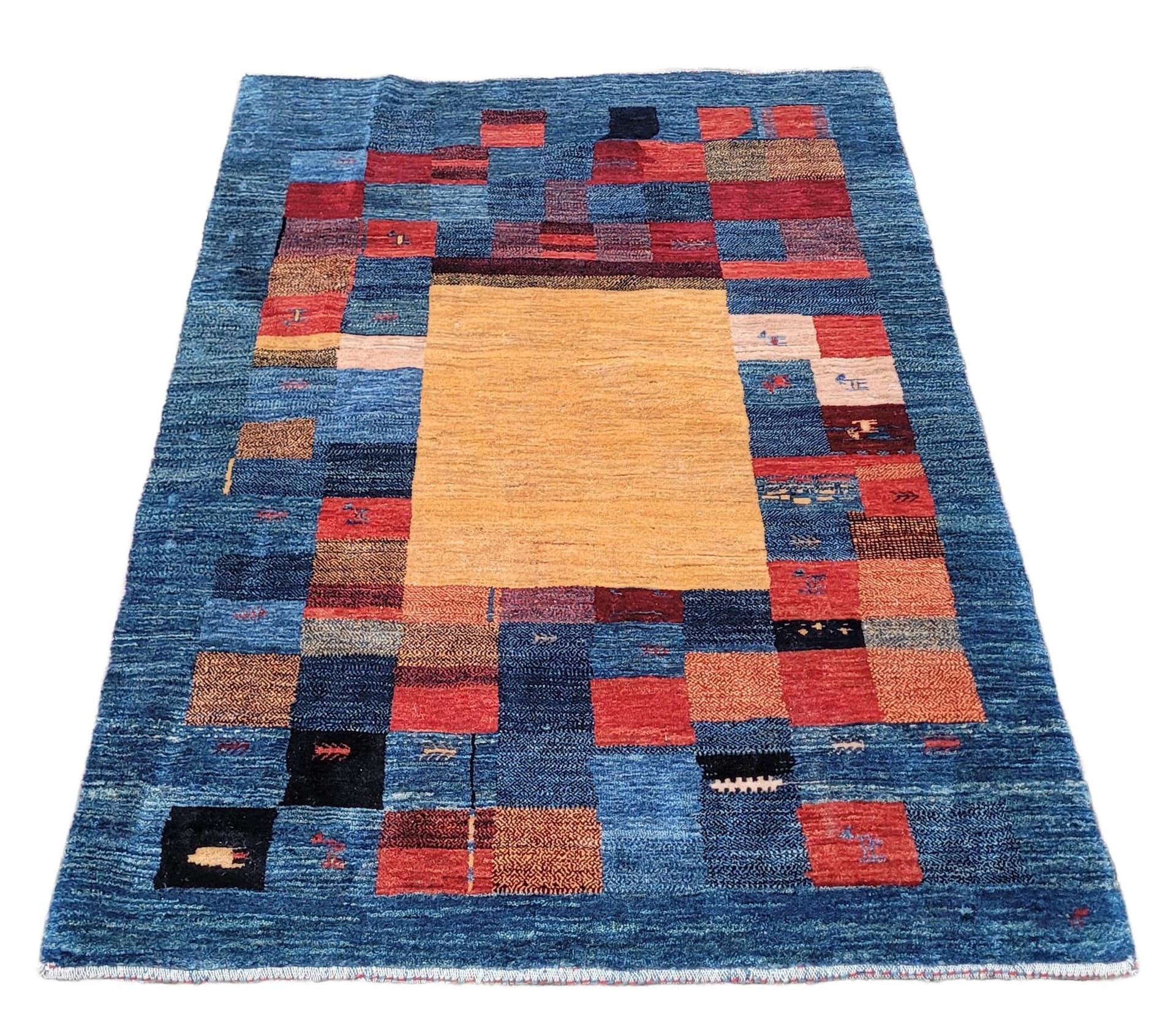 Rug Lori Gabbeh 150x100 cm, multicolor wool, Iran, 1960s.