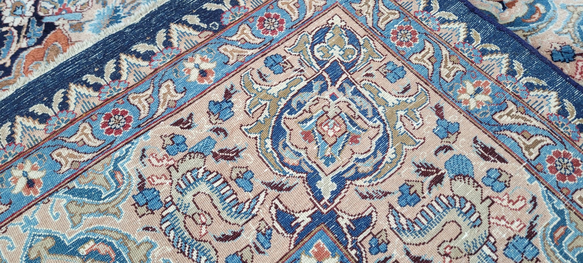 Rug Kashmar 300x400 cm, navy blue, wool, Iran - 182271