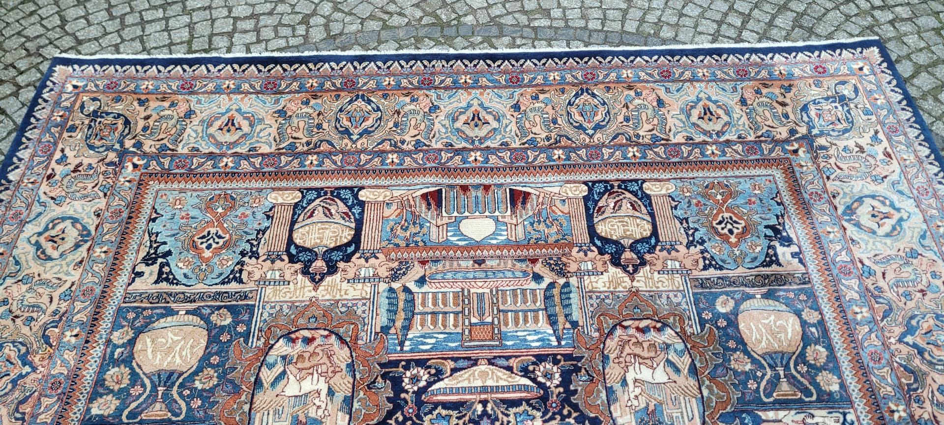 Rug Kashmar 300x400 cm, navy blue, wool, Iran - 182272