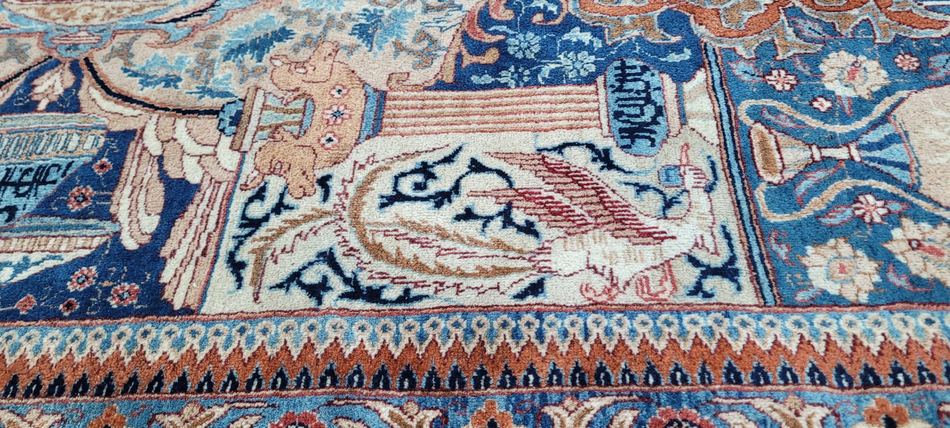 Rug Kashmar 300x400 cm, navy blue, wool, Iran - 182262