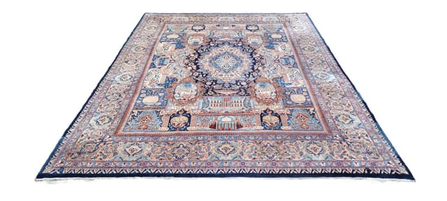 Rug Kashmar 300x400 cm, navy blue, wool, Iran - DIMENSION