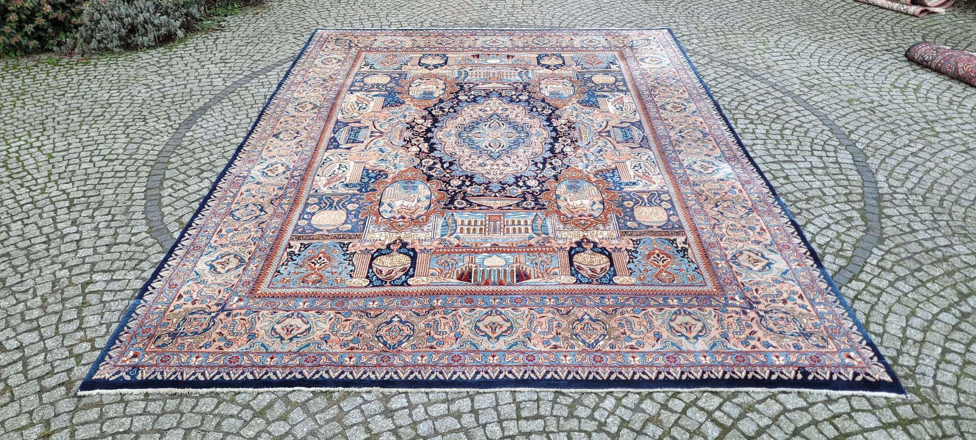 Rug Kashmar 300x400 cm, navy blue, wool, Iran - 182270