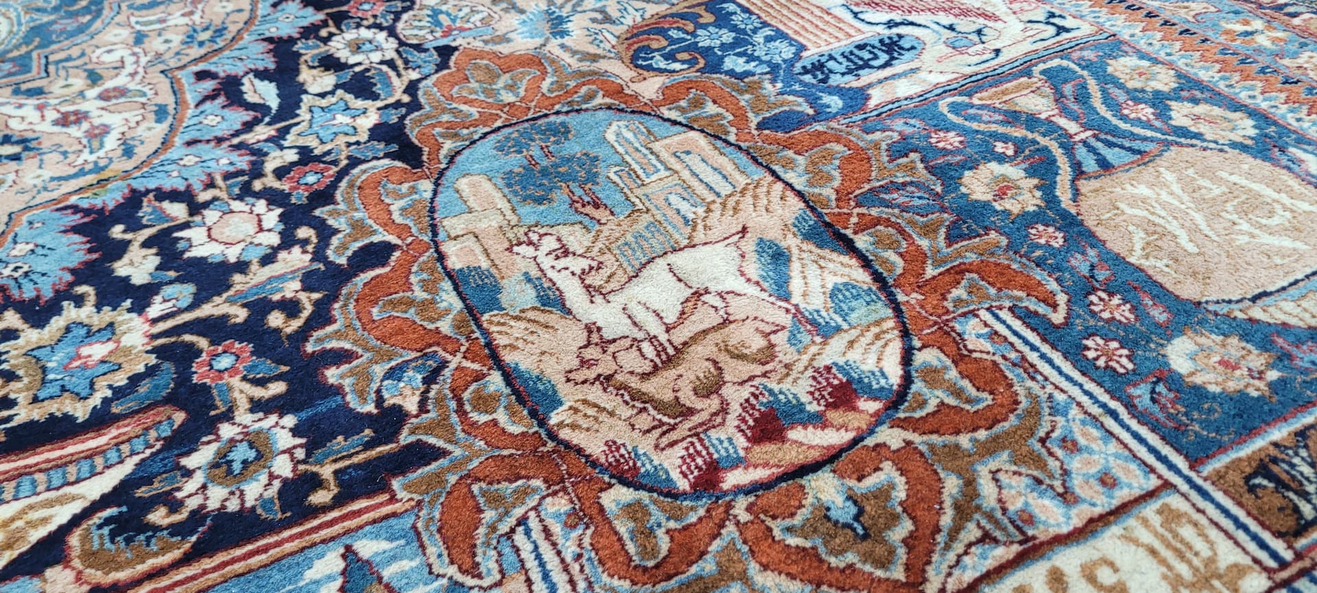 Rug Kashmar 300x400 cm, navy blue, wool, Iran - 182261