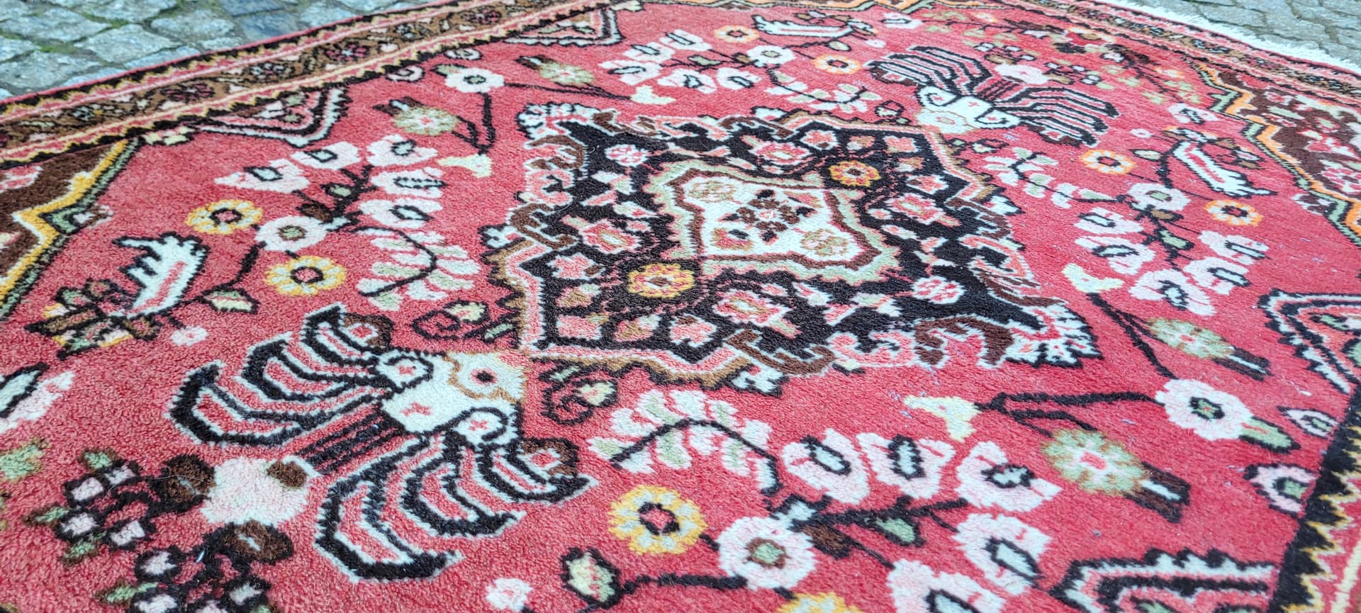 Dywan Hamadan 107x165 cm, multikolor, wełna, Iran, lata 20. - 182344