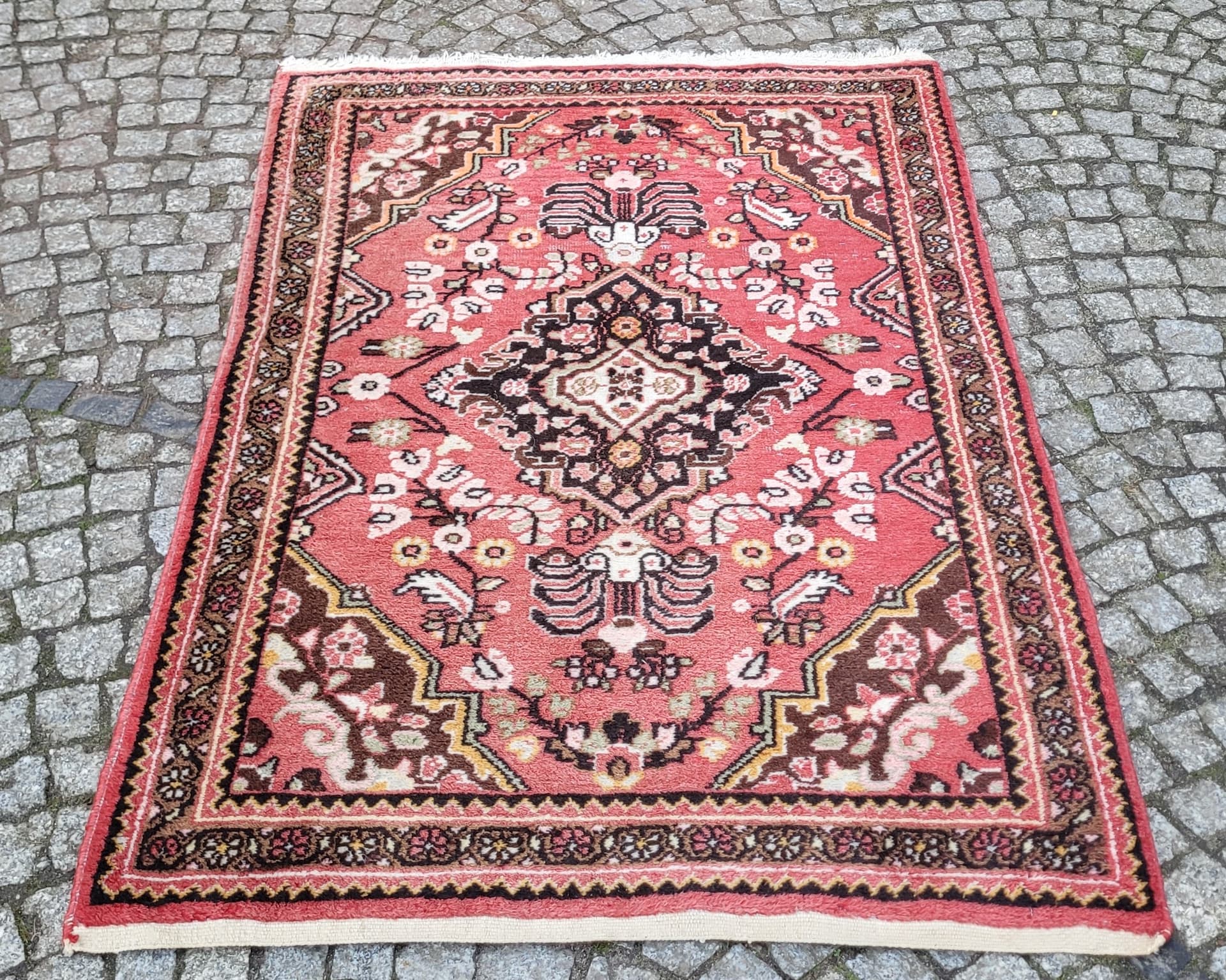 Dywan Hamadan 107x165 cm, multikolor, wełna, Iran, lata 20. - 182339