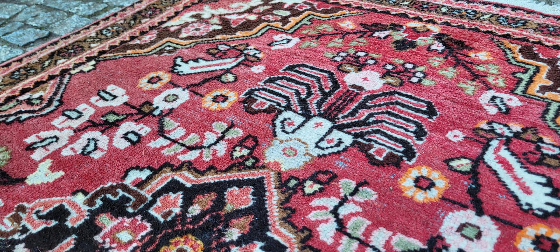 Dywan Hamadan 107x165 cm, multikolor, wełna, Iran, lata 20. - 182341