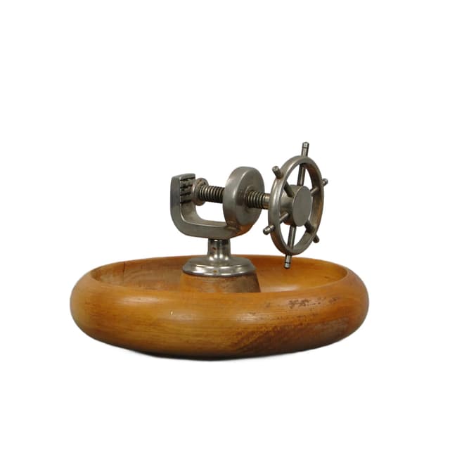 Dziadek do orzechów Art déco, orzech brązowy ciemny, Polska, I poł. XX w. - WYMIARY