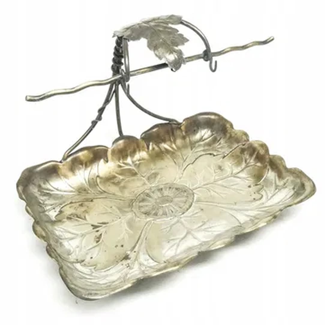 Fruit tray, Art Nouveau, silver-plated brass, WMF, Germany, early 20th c.
