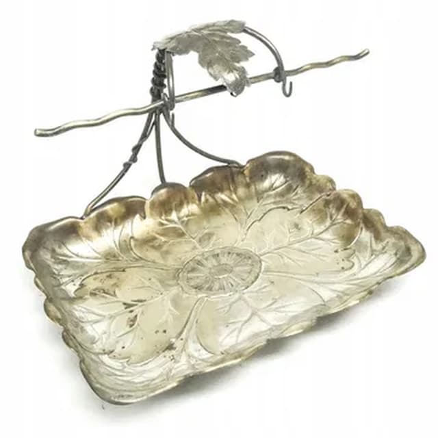 Fruit tray, Art Nouveau, silver-plated brass, WMF, Germany, early 20th c. - DIMENSION