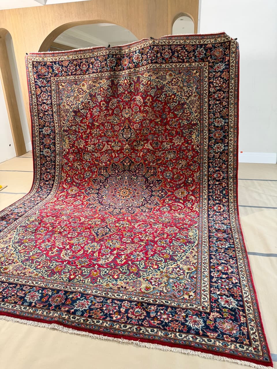 Nowy Kaszmirowy Dywan Wełniany Perski Iran Keshan 400x300 - 182678