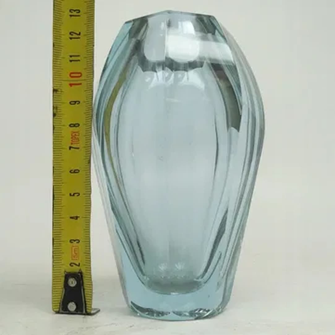 Wazon Art Deco, szkło aleksandrytowe kryształ, Moser, Czechosłowacja, lata 30. - 182698