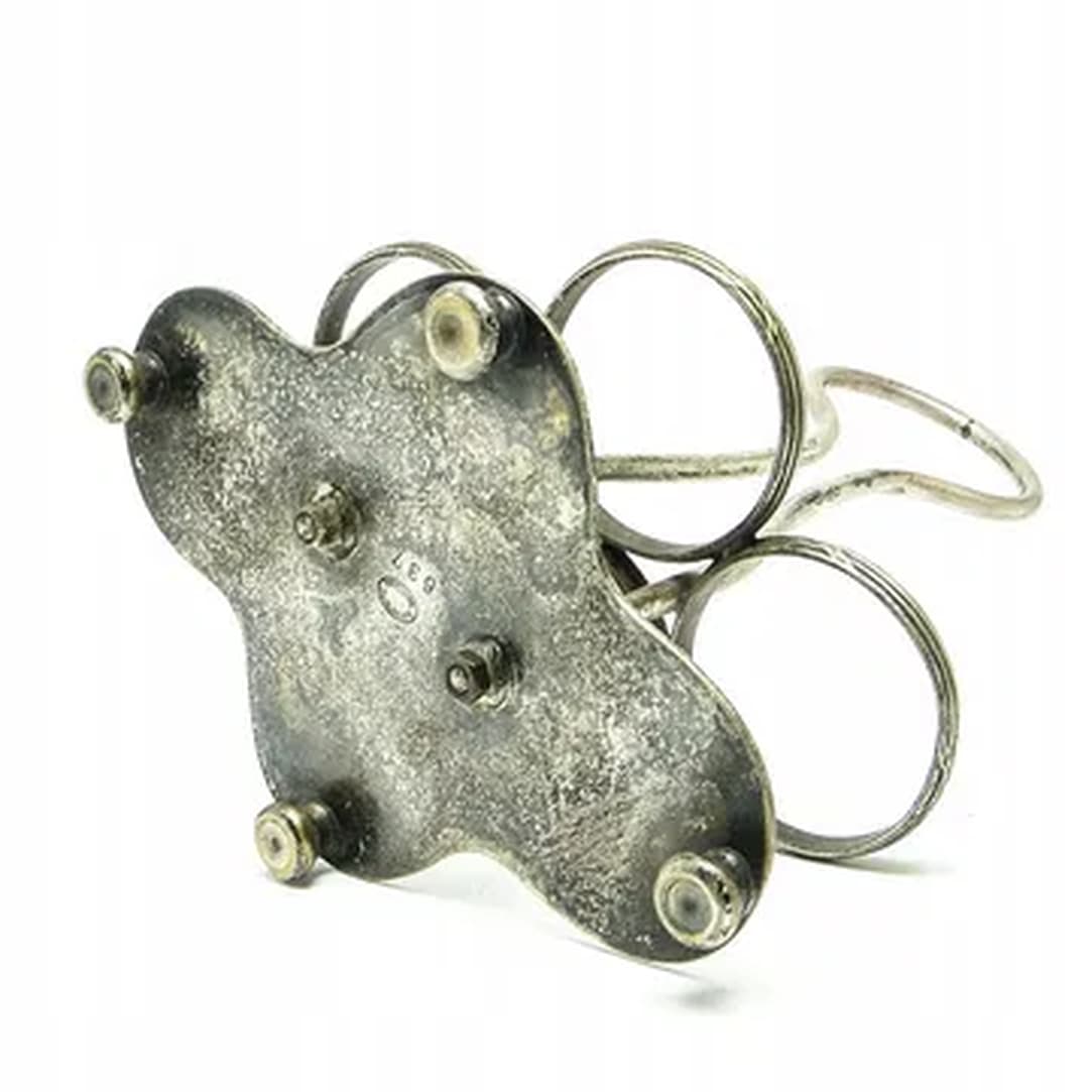 Kabaret na przyprawy, styl eklektyczny, mosiądz srebrzony, Polska, lata 30. - 182706