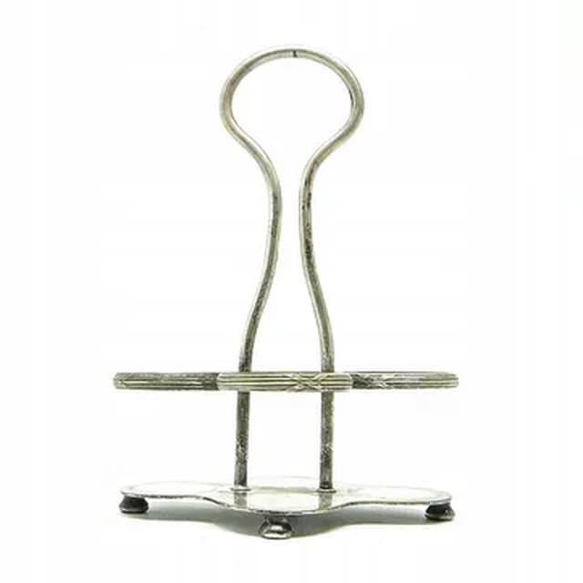 Kabaret na przyprawy, styl eklektyczny, mosiądz srebrzony, Polska, lata 30. - WYMIARY