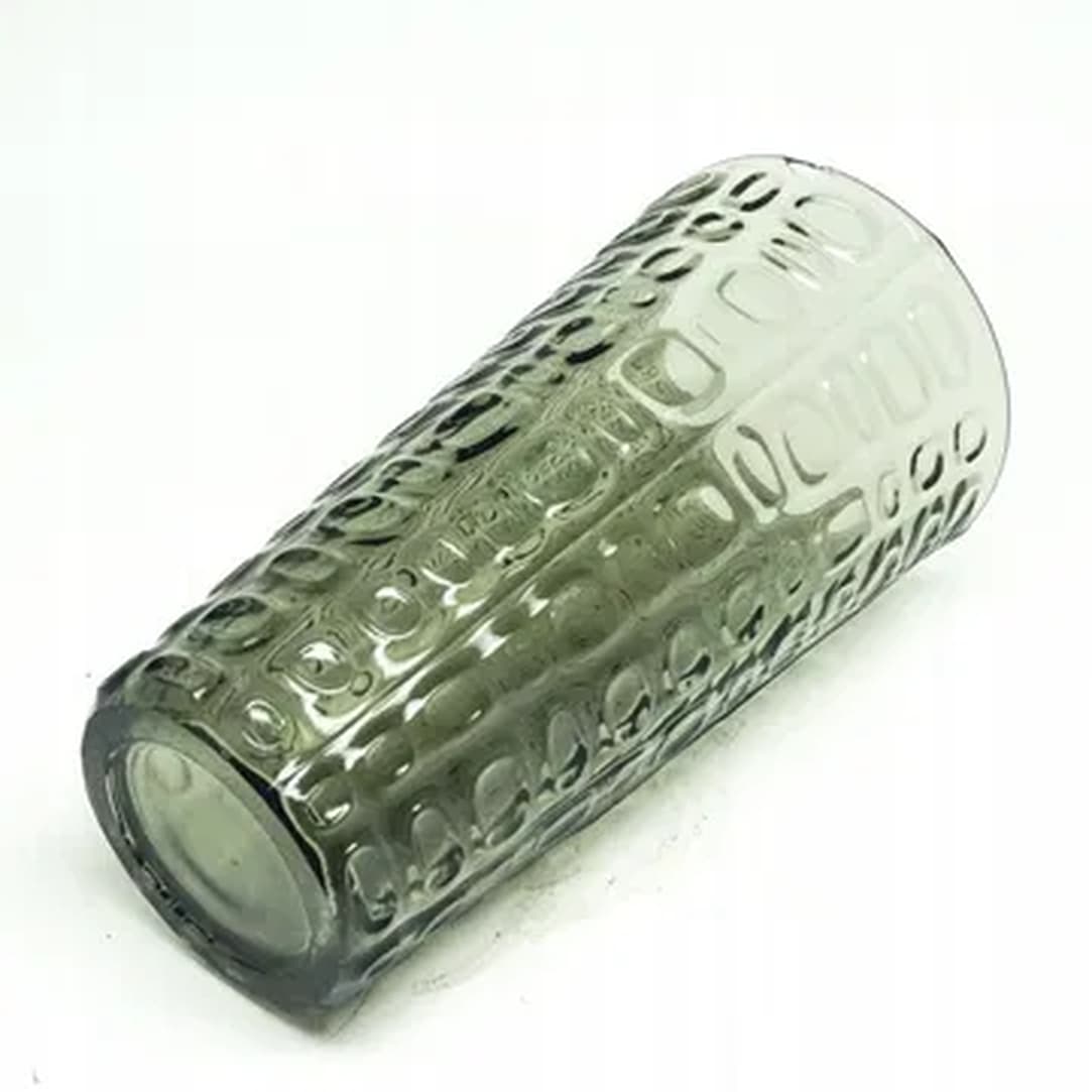 Modernism vase, green glass, Ząbkowice, Poland, 1970s. - 182822