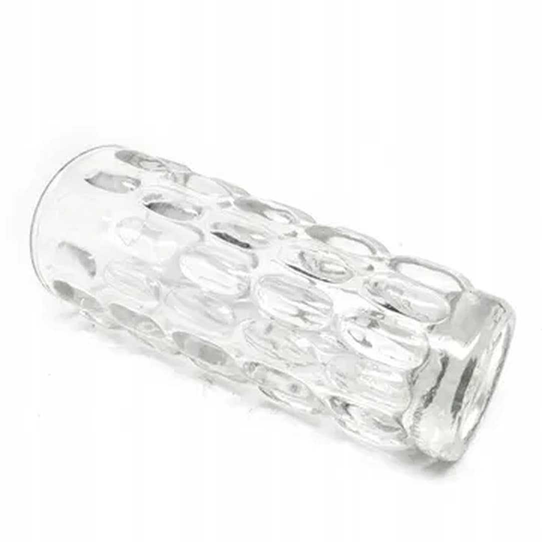 Fasolki vase, transparent pressed glass, HSG Ząbkowice, Poland, 1970s. - 182833