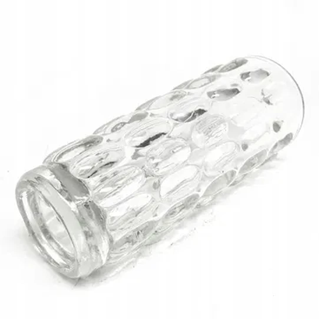 Fasolki vase, transparent pressed glass, HSG Ząbkowice, Poland, 1970s. - 182832