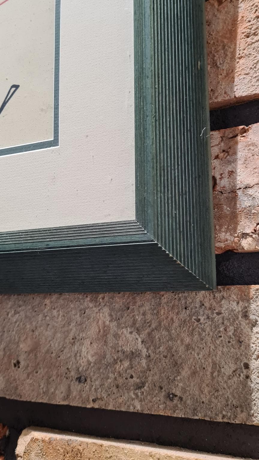 Plakat rowerowy Art Nouveau, zielony, Holandia, lata 70. - 182843