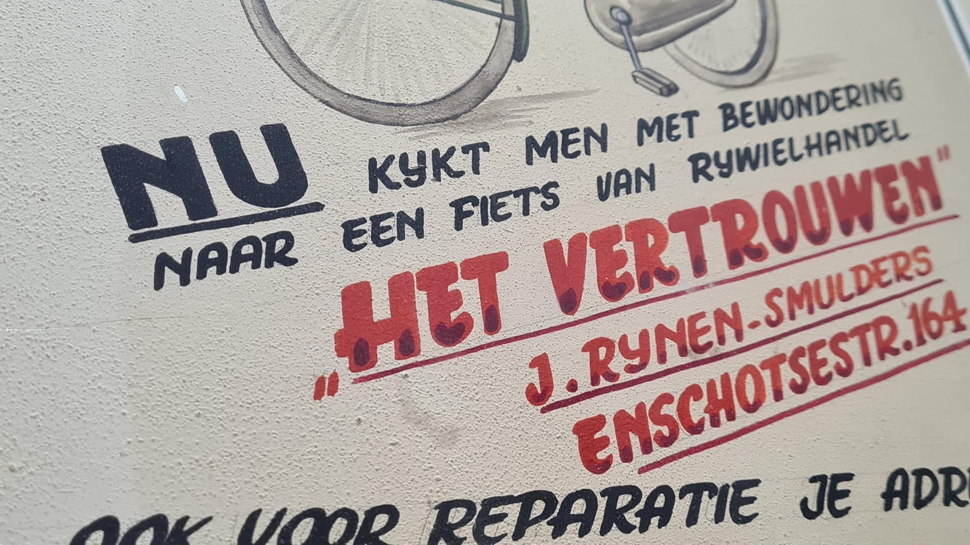 Plakat rowerowy Art Nouveau, zielony, Holandia, lata 70. - 182848