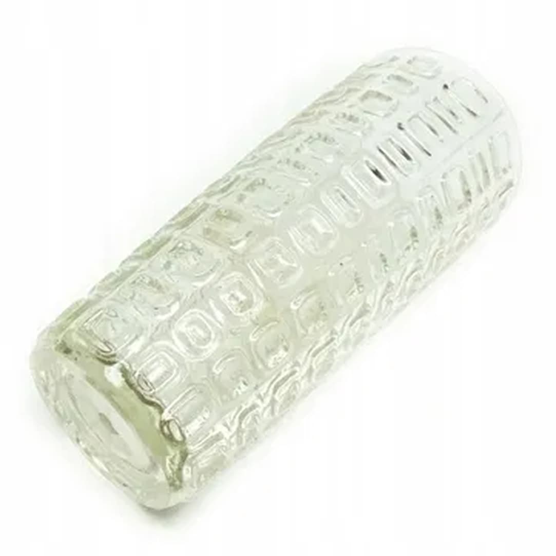 Vulkany vase, mid-century modern, olive soda glass, by J.S. Drost, Poland, 1970s. - 182888