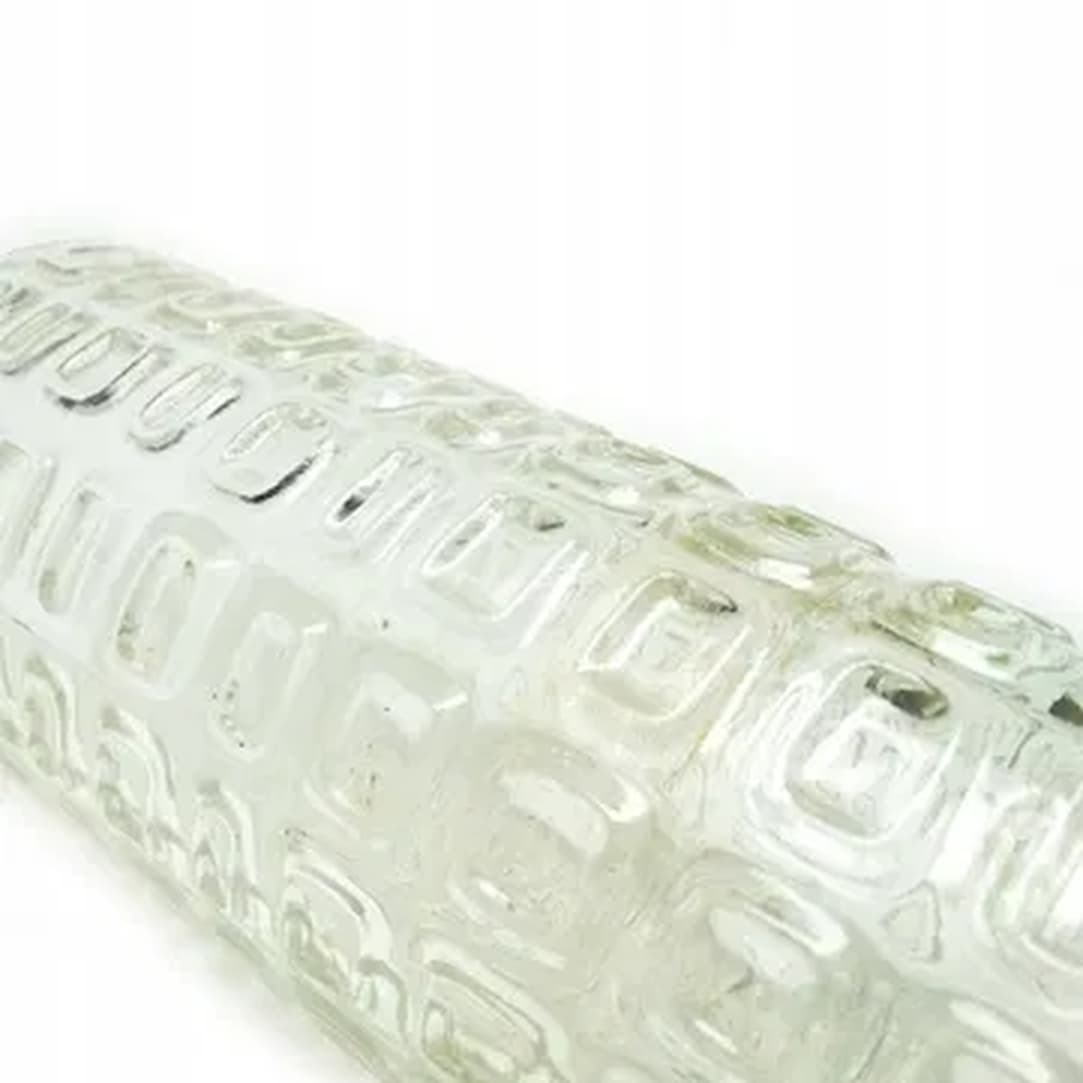 Vulkany vase, mid-century modern, olive soda glass, by J.S. Drost, Poland, 1970s. - 182889