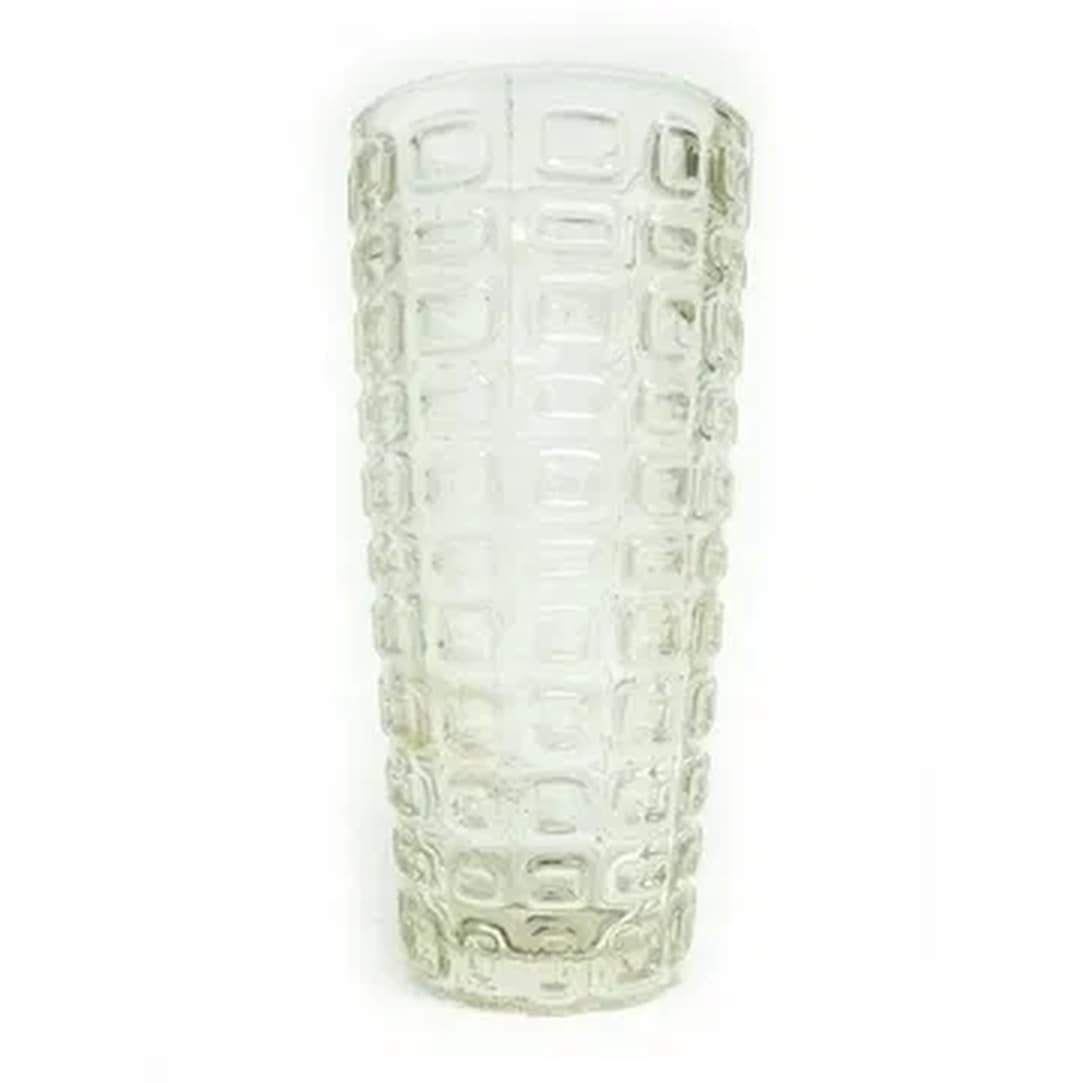 Vulkany vase, mid-century modern, olive soda glass, by J.S. Drost, Poland, 1970s. - 182886