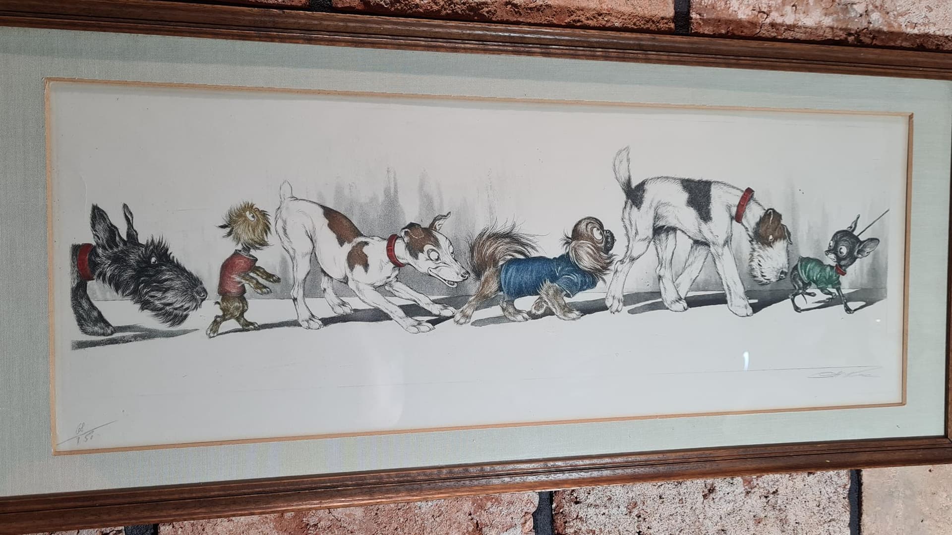 Litografia, multikolor, proj. B. O’Klein, Francja, lata 50. - 182919