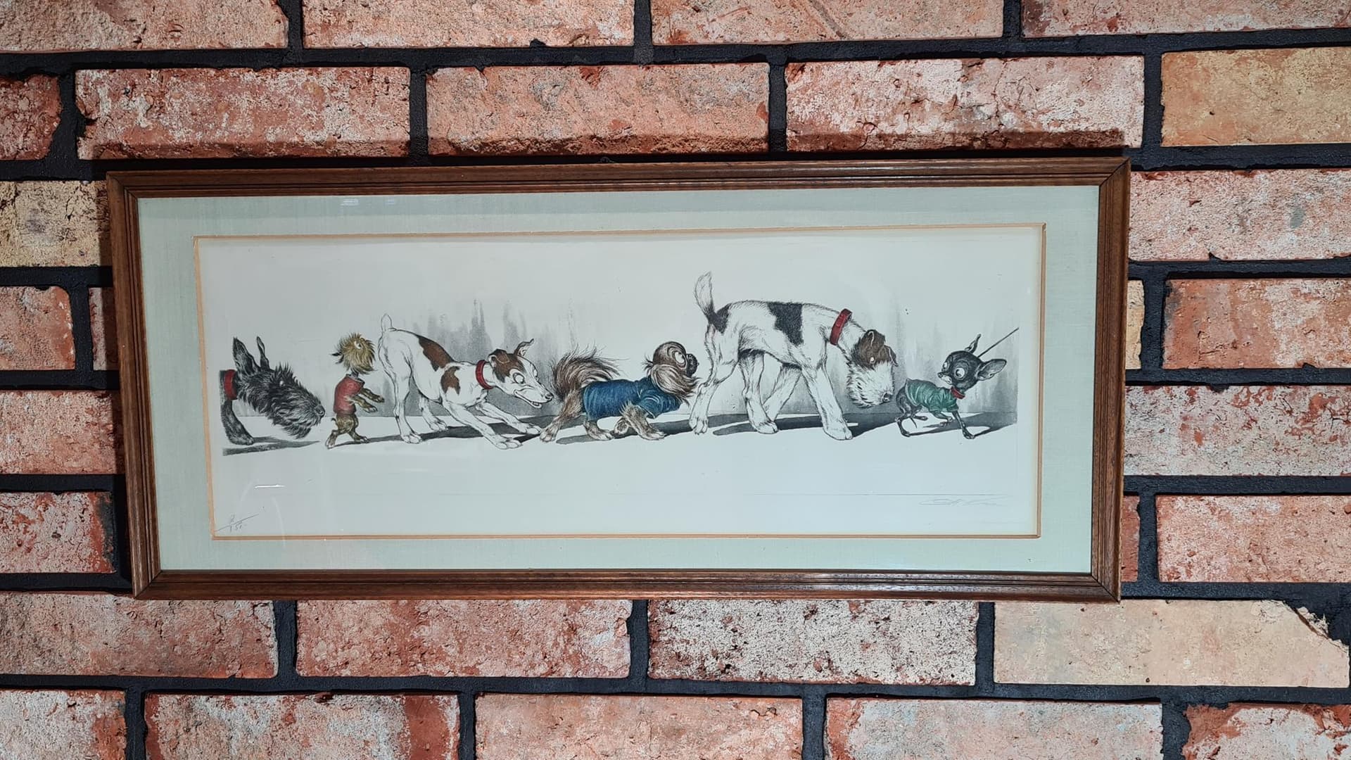 Litografia, multikolor, proj. B. O’Klein, Francja, lata 50. - 182917