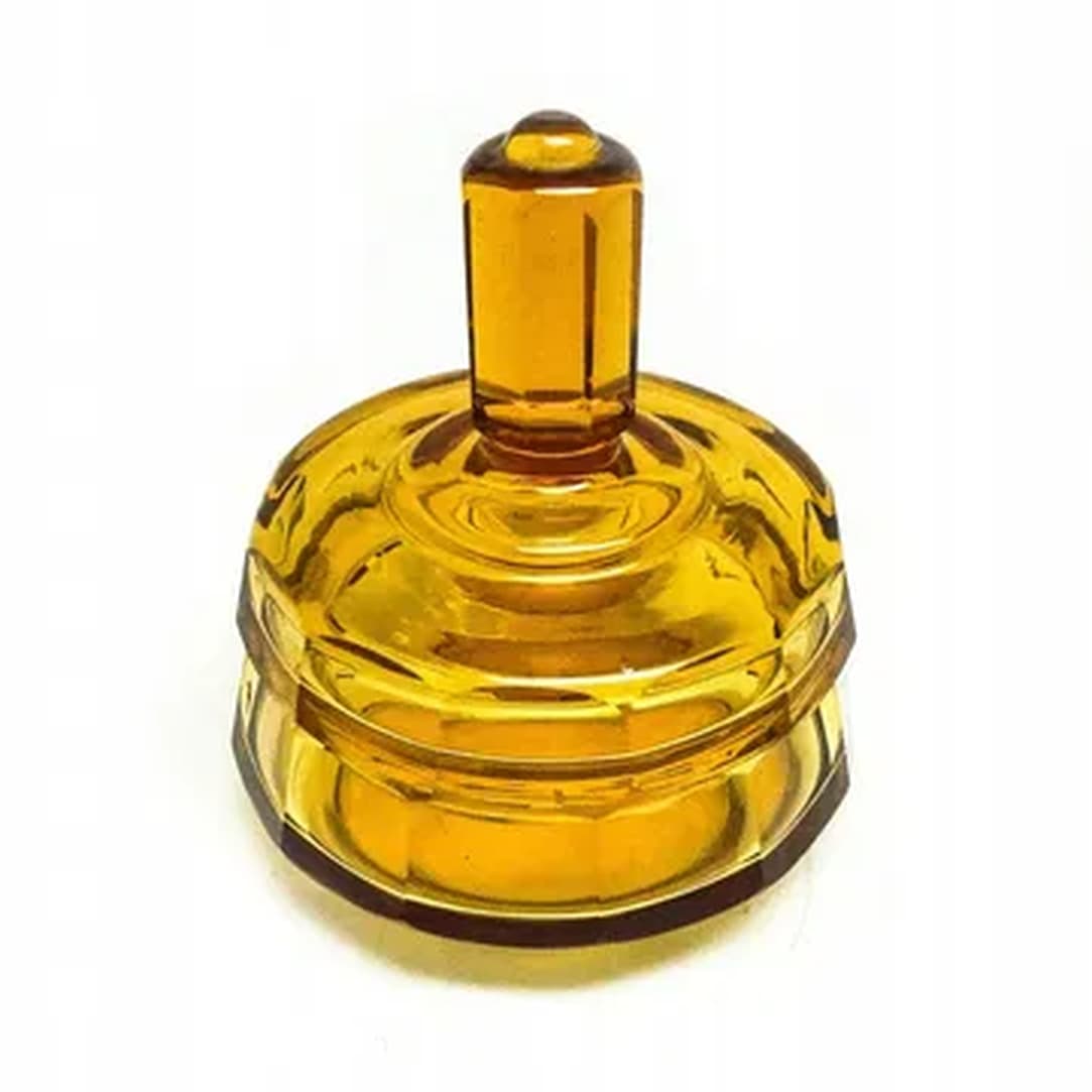 Art Deco bonbonniere, crystal, Moser, Czechoslovakia, 1930s. - 182973